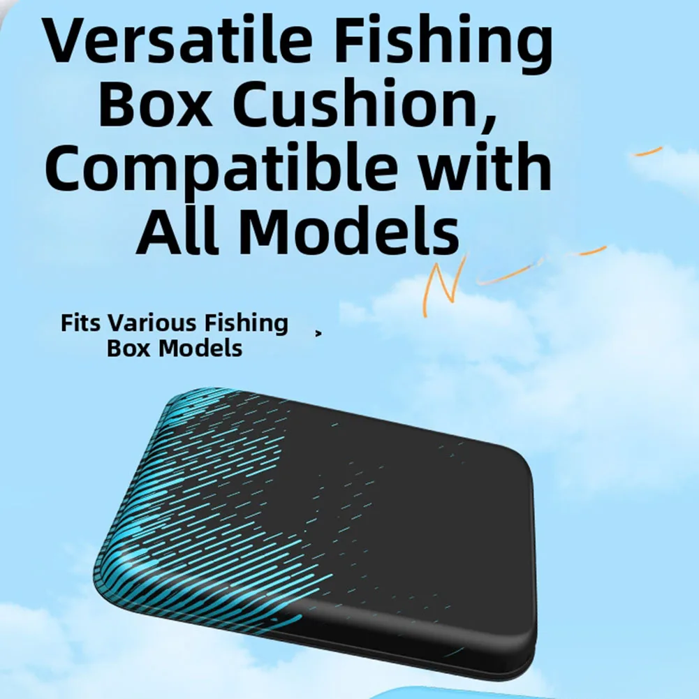 Fishing Box Seat Cushion with Waterproof PU Cover and Breathable Memory Foam Core for High Resilience and Comfort