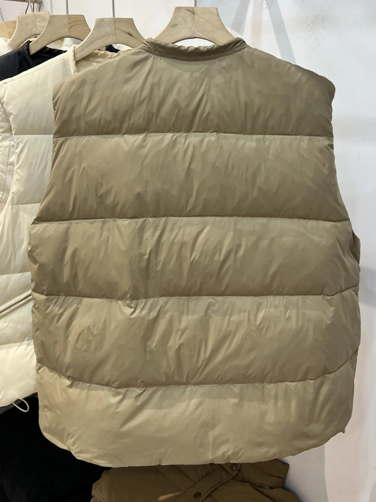 Vrouwen ort down Katoenen Vest 2024 Winter Warm Dstring ronde Ne Fce Gevoerd Pendelen Sle Thiened Rits Pure Kleur