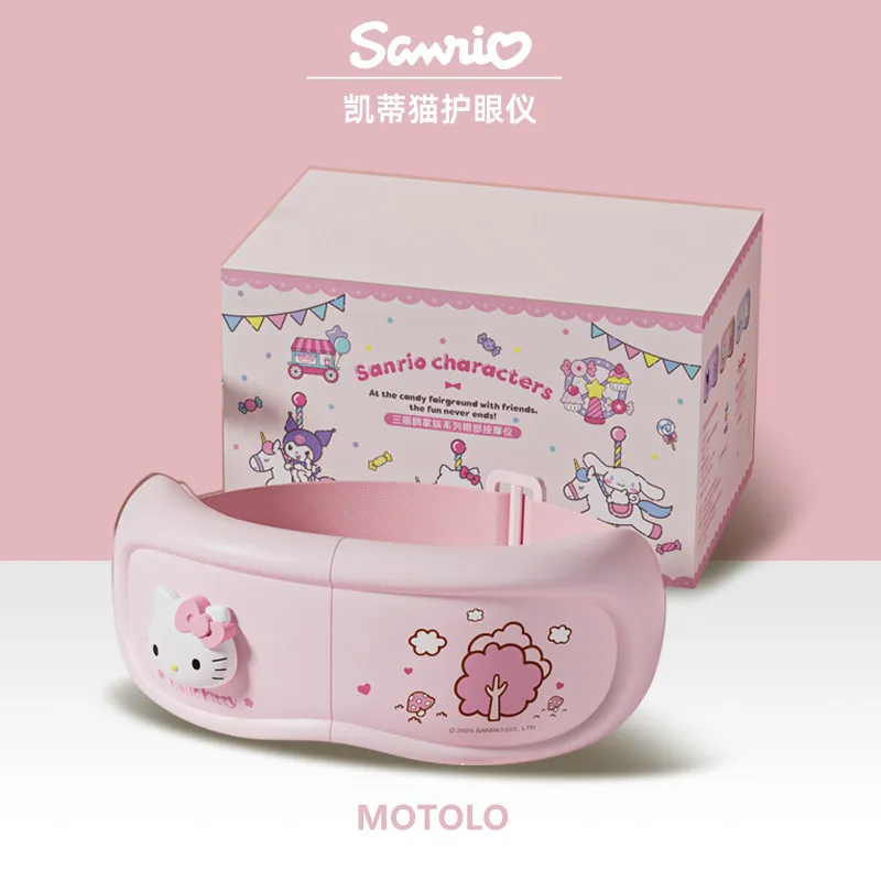 

Массажер для глаз Sanrio Hello Kitty Airbag в стиле Куроми, высококачественный, для снятия усталости глаз, с вибрацией, подарки на праздники