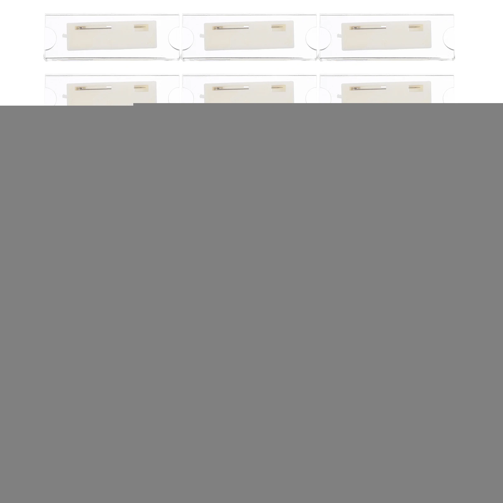 10 Pcs Id Card Holders Double Sided Insert Badge Students Cards Various Name Badges Acrylic Officer Cases Staff