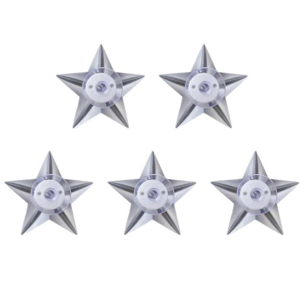 

5 Pcs LED Five-pointed Star Night Light Soft Colors Sucker Ceiling Decor Bedroom Kids Room Nursery Baby Room Eco-friendly Safe