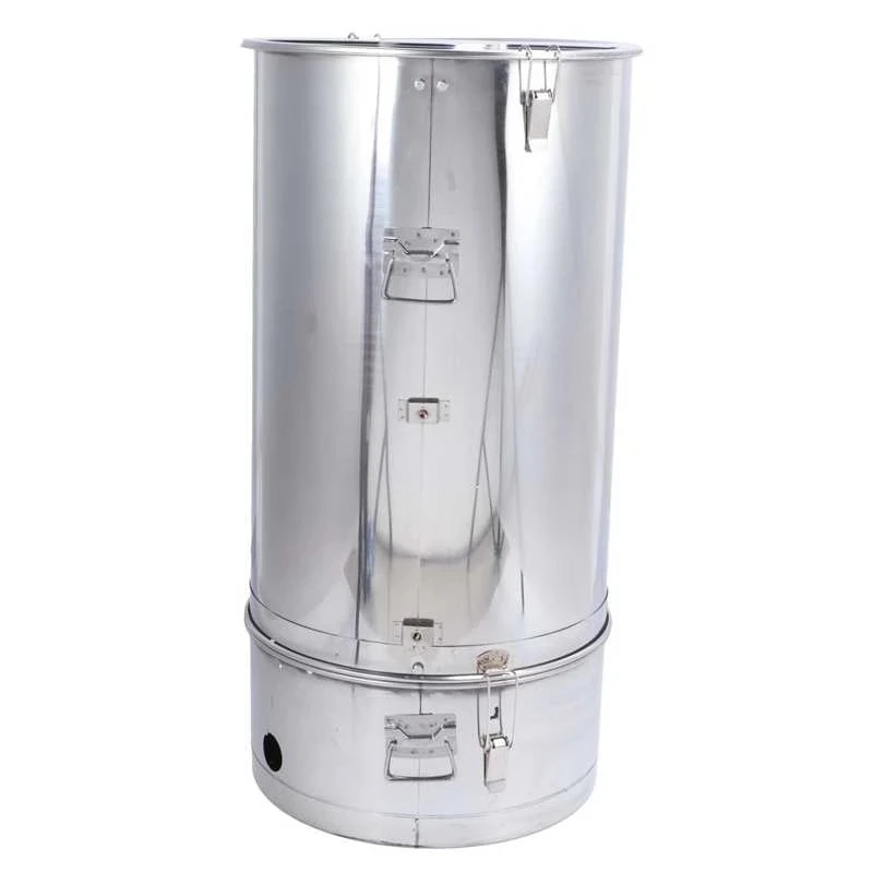 Bee Hive Honey Extractor with Bracket Stainless Steel Self-Turning Split Honey Centrifuge Separator Tool