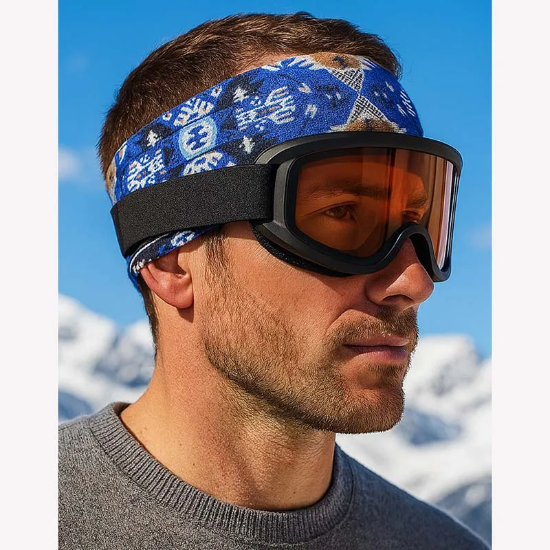 

Outdoor Sports Cold Protection Headband Fashion Women's Wide Headband Accessory Anti-Slip Men's Headwear Sweatband Fishing