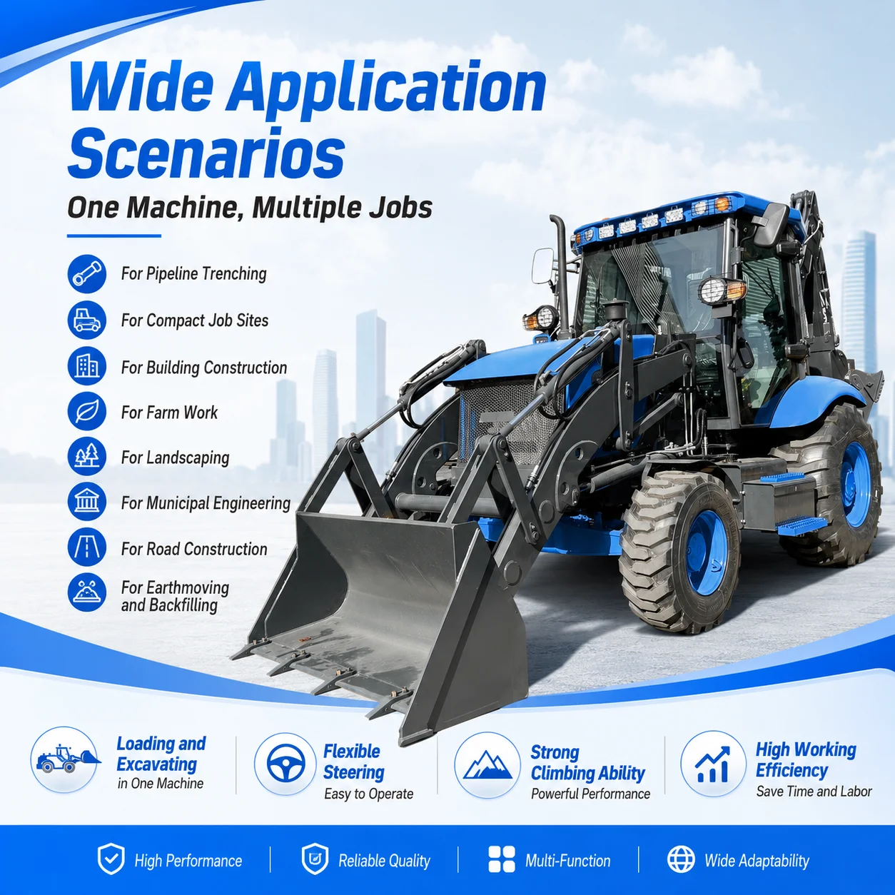 รถแบคโฮล้อเดอร์พร้อมเครื่องยนต - Farming Jobs บทวิจารณ์และราคา