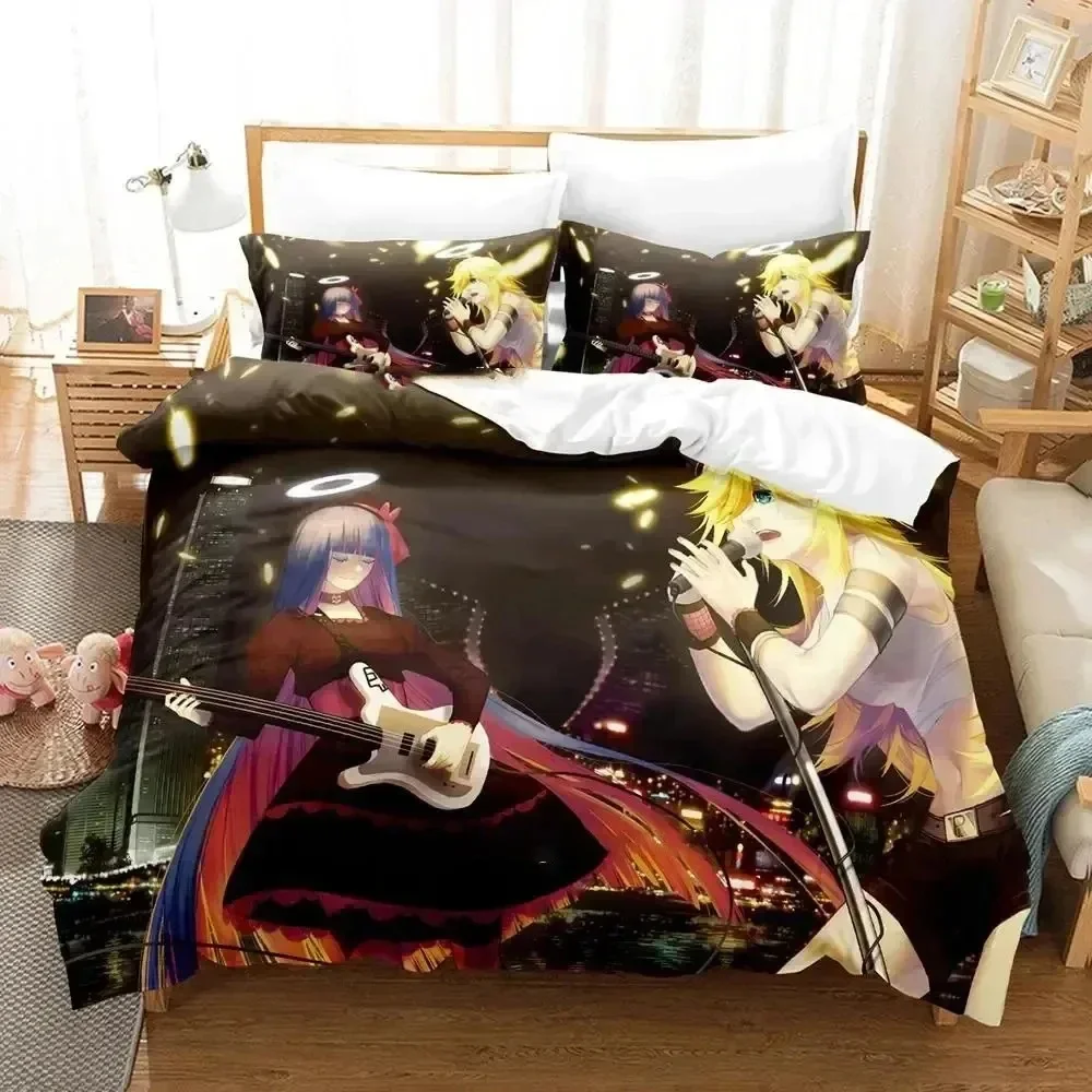 Anime Panty & Stocking with Garterbelt Bedding Set Boys Girls Twin Queen Size Duvetcover Pillowcase Bed Kids Adult Home Textiles