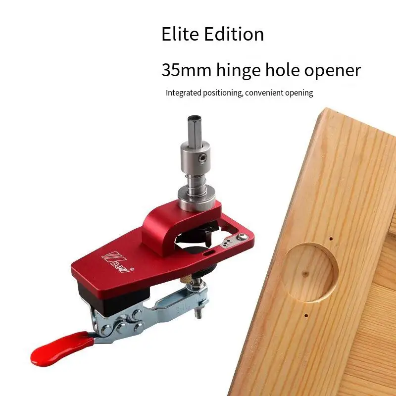 

35mm aluminium Hinge Drilling Jig Guide Hinge Hole Drilling Guide Carpenter Woodworking Tool Hole Opener Locator Door Cabinet