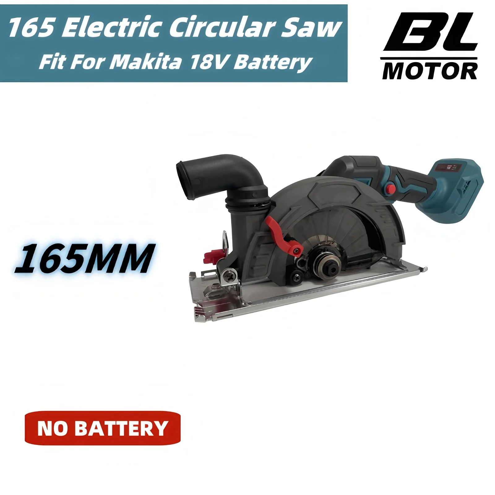 

6.5inch Brushless Circular Saw Cordless Electric Saw Adjustable Cuttiing Machine Handheld Woodworking Saw for Makita 18V Battery