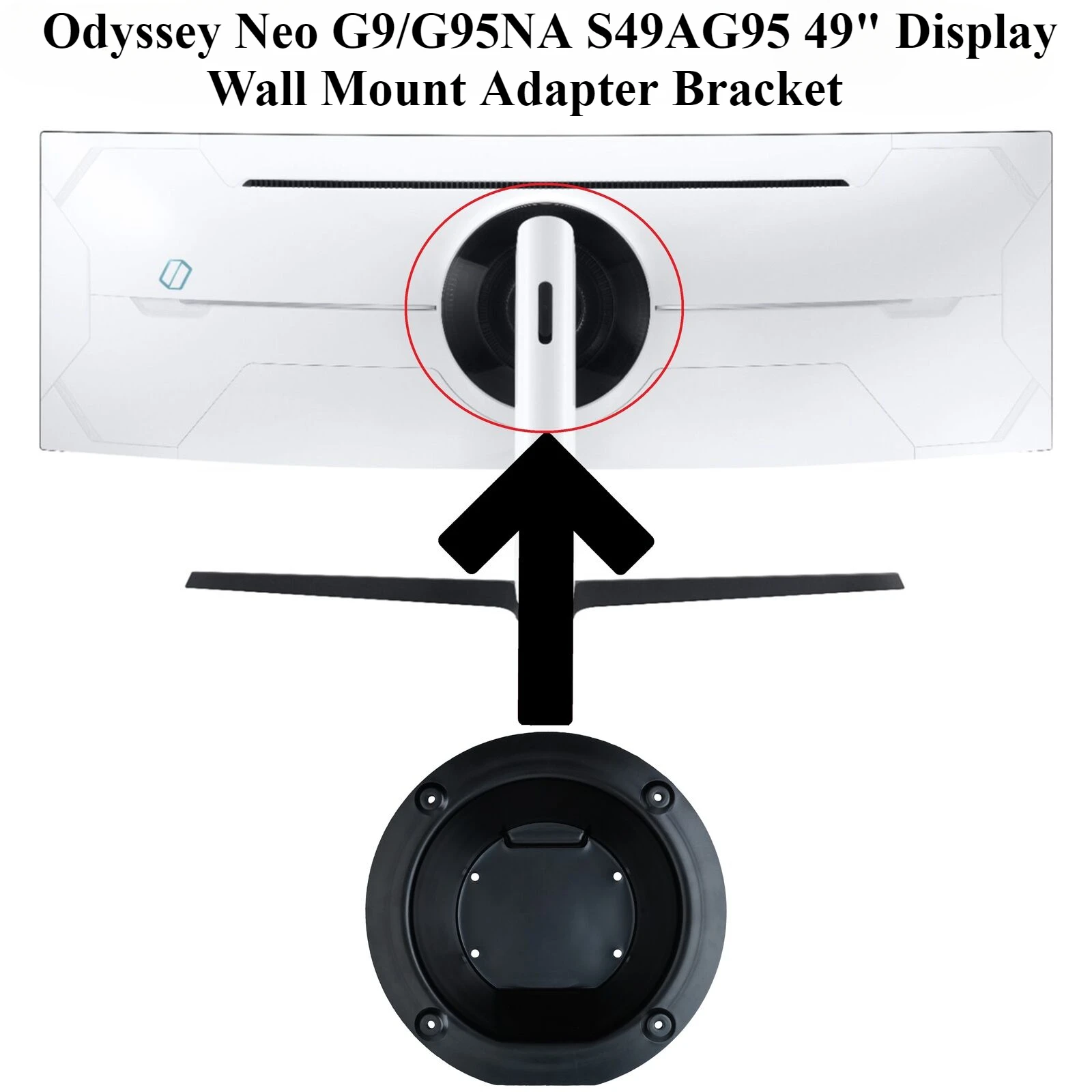 

Odyssey Neo G9/G95NA S49AG95 Дисплей 49 дюймов LS49AG950NMXUE LS49AG950NPXEN LS49AG950NWXXL LS49AG950NLXZD Кронштейн адаптера для настенного крепления