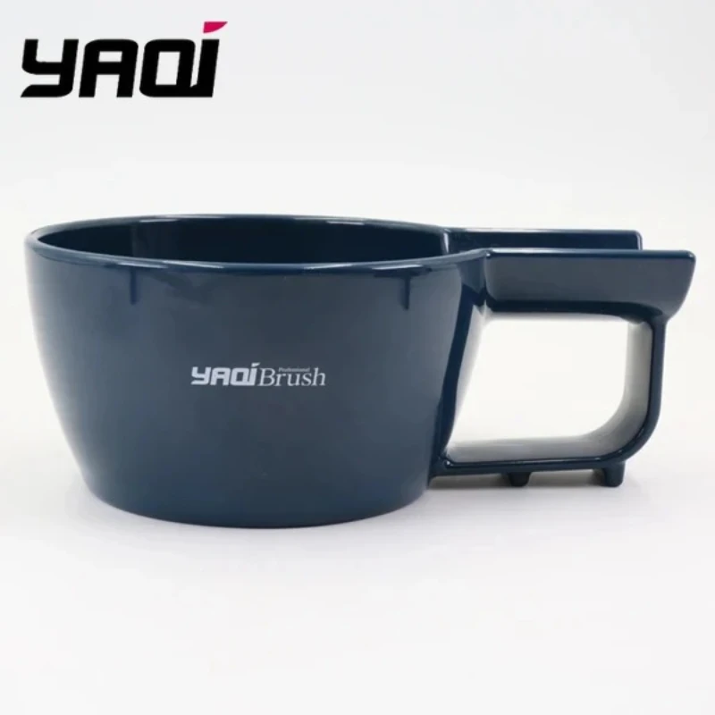

Yaqi Высококачественная пластиковая чаша для бритья темно-синего цвета для мужчин, помазок для бритья