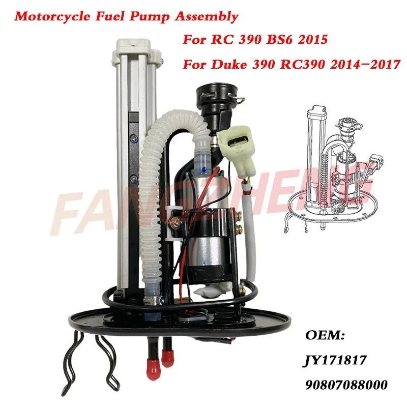 

JY171817 Motorcycle Fuel Pump Assembly For KTM RC 390 390 BS6 Duke 390 RC390 2014-2017 Fuel System Accessory Motorbike Parts