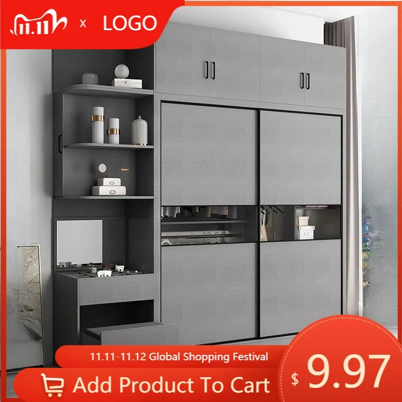 Storage Shelf Wardrobe Multilayer Luxury Large Storage Closet Wardrobe Shelves Drawers Rangement Chambre Bedroom Furniture