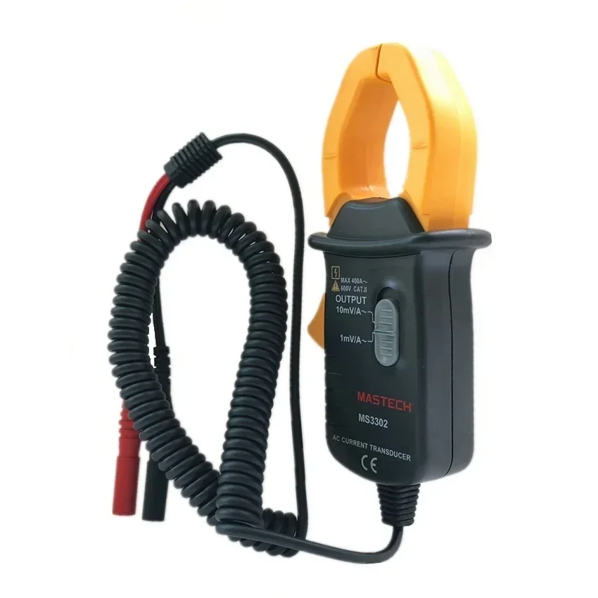 MASTECH MS3302 Clamp Meter Transducer True RMS Digital Multimeter AC Current 0.1A - 400A Clamp Converter