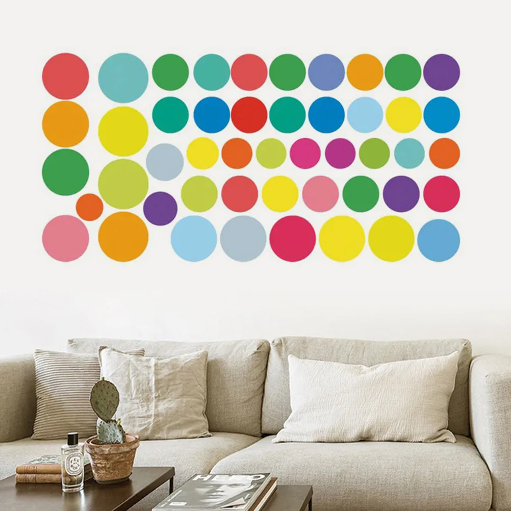 

1Set Round Dot Label Sticker Adhesive Paper Colorful Gift Tags for Birthday Party Scrapbook Wrapping Decoration