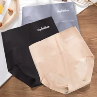 Bragas de cintura alta para mujer, ropa interior Sexy, lencería de seda de hielo, pantalones sin costuras, ropa interior adelgazante, moldeador de cuerpo