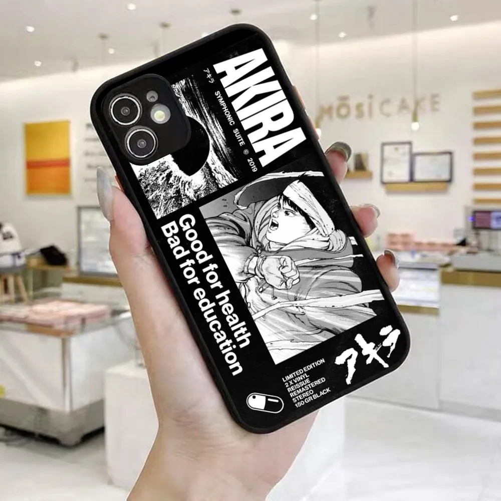 Retro Anime Akira Phone Case for iPhone 14 11 12 13 Mini Pro Max 8 7 Plus X XR XS MAX Translucent Matte Cover