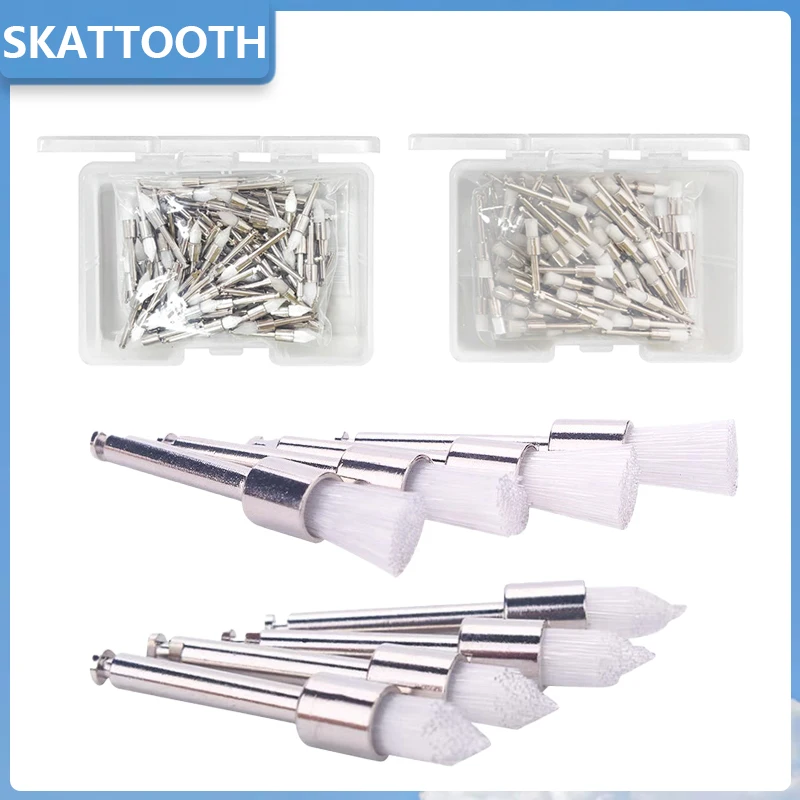 

Щетка для полировки зубов, керамический инструмент для полировки зубов, 100 шт., светоотверждаемый инструмент для низкоскоростных мобильных телефонов, инструмент для лечения зубов