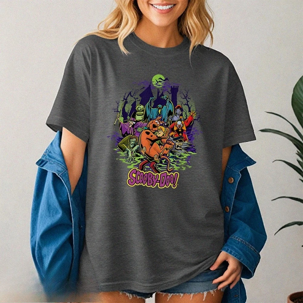 قميص سكوبي دو وأشعث جديد مطارد بواسطة وحوش تي شيرت هدية الهالوين فاخر عالي الجودة لكل من الرجال والنساء قميص صيفي Y2k