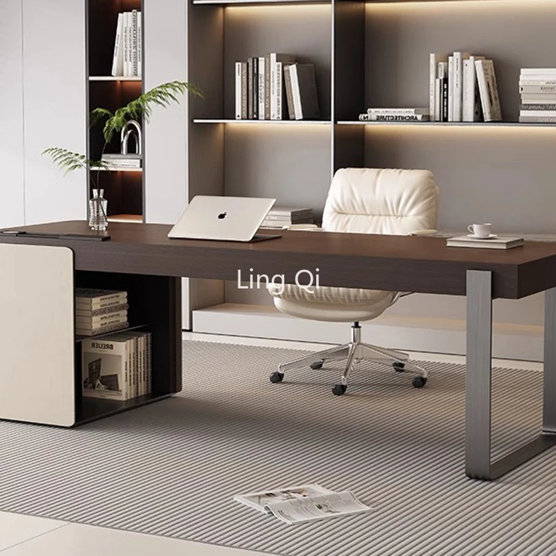 Study Small Office Desk Accessories Retro Reception Storage Computer Desks Organizers Standing Mesa Escritorio Home Furniture