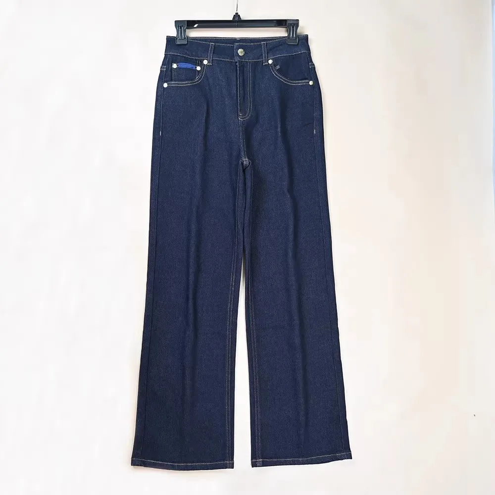 

Джинсы женские прямые с высокой талией, повседневные, из эластичного хлопка, удобные, свободного кроя, для зимнего сезона