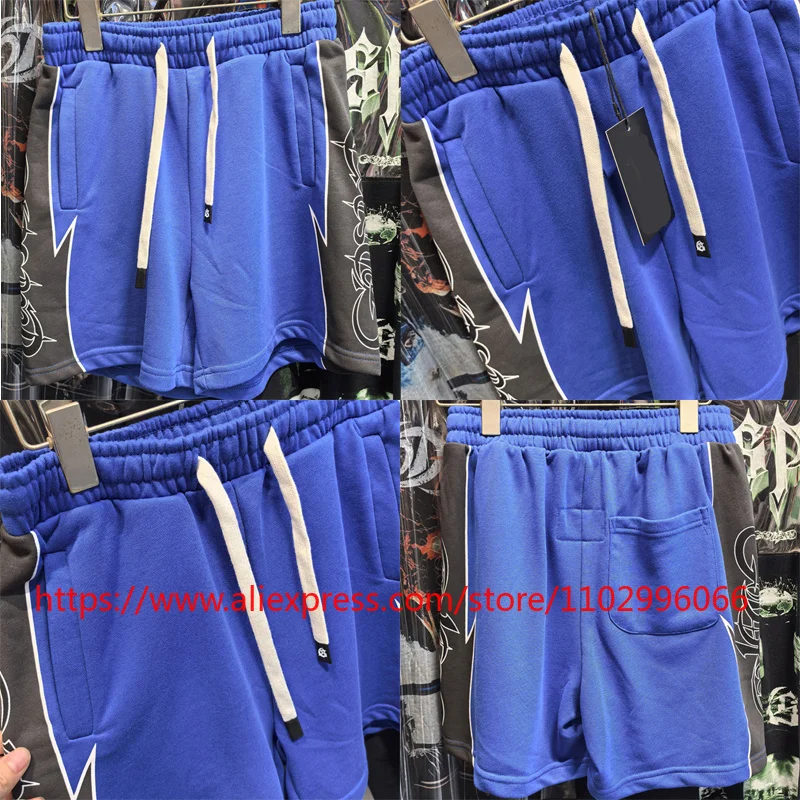 

American Fashion GOD High Street SPEED Shorts New High Quality Multicolored Elastic Waist Drawstring Casual Sports Shorts