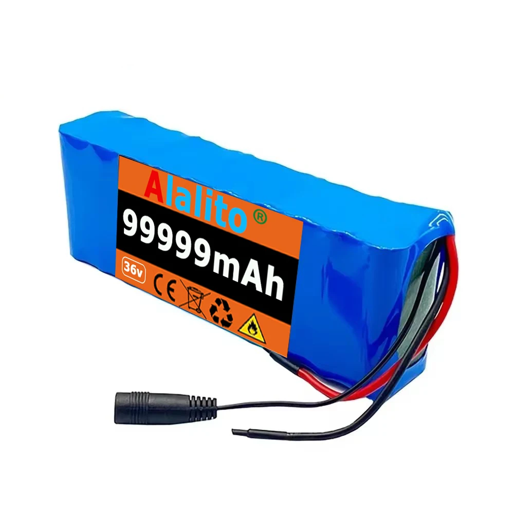 18650 battery pack 36V 99999mAh Rechargeable Lithium Ion Battery 10S2P 42V 500W Used for Bicycles Scooters Electric Motorcycle