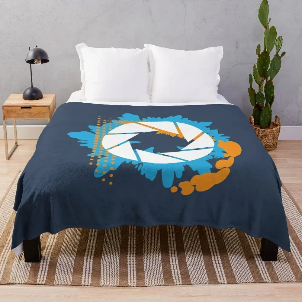 

Portal Abstract Aperture Throw Blanket Warm Plush Fuzzy Blanket for Living Room