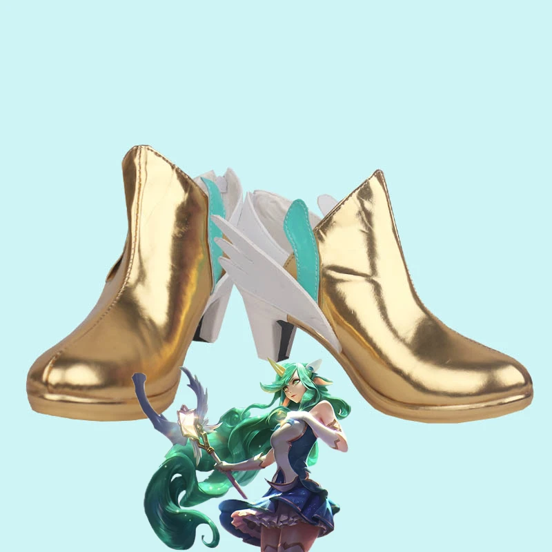 

Game LOL Star Guardian Soraka Cosplay Shoes Halloween Carnival Cosplay Costume Accessories Customer Size Made