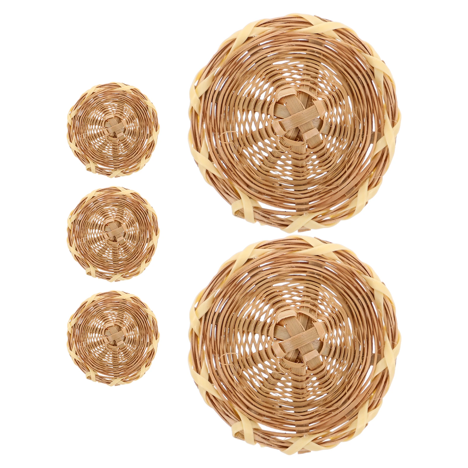 5 قطعة مصغرة للحرف اليدوية Diy بها بنفسك اكسسوارات قبعات من القش الصغيرة ديكور اليدوية النسيج مصغرة قبعات سمبريرو لوازم