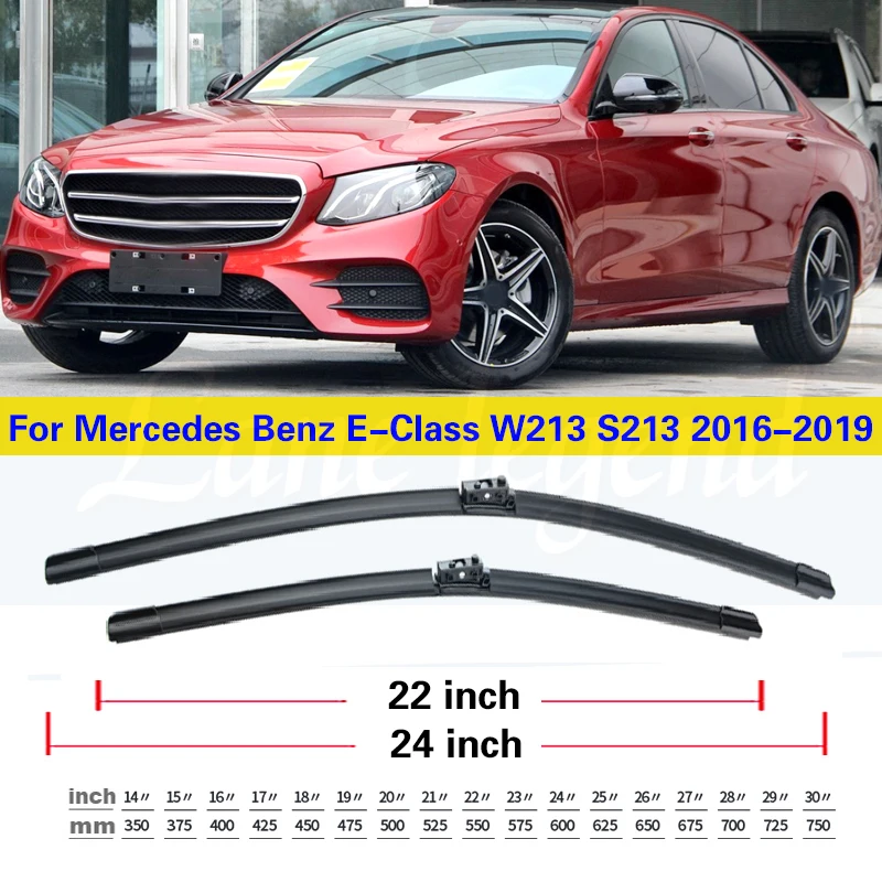 Wycieraczka samochodowa do Mercedes Benz E-Class W213 S213 2016-2019 Wycieraczki przednie Miękkie gumowe wycieraczki przedniej szyby Automatyczna