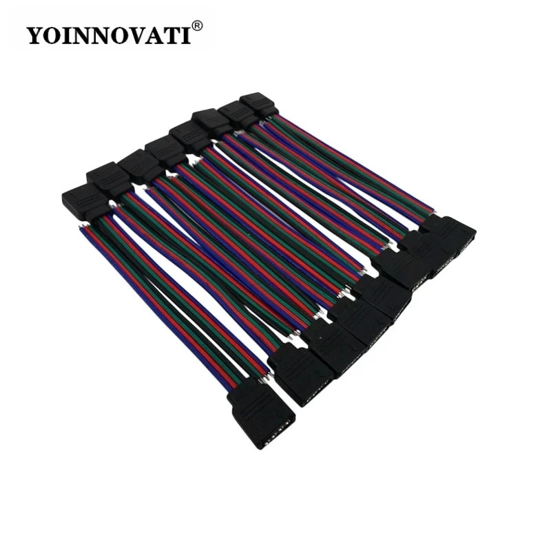 1/5/10pcs LED Strip Connector 4PIN/5PIN Male Female Pairs, Quick Installation Adapter for RGB RGBW LED Light Strips