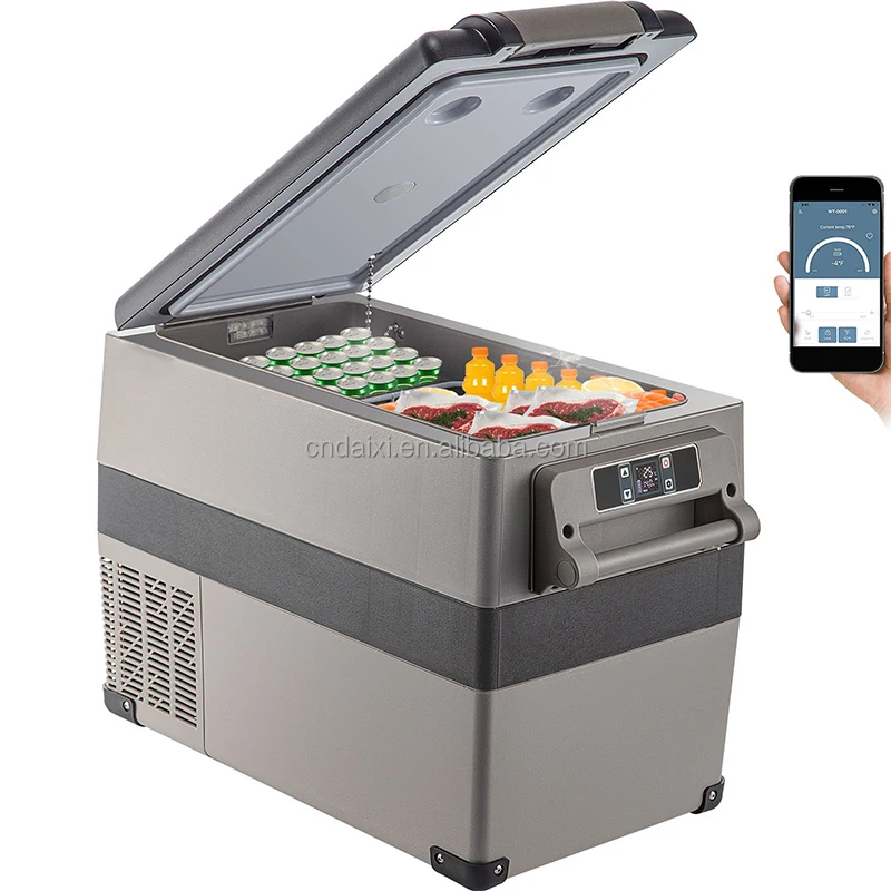 

DAIXI 45L Fast Cooling Portable Freezer with App Control Car Fridge with 12/24v DC & 110-240v AC for Travel, Camping,Home Use