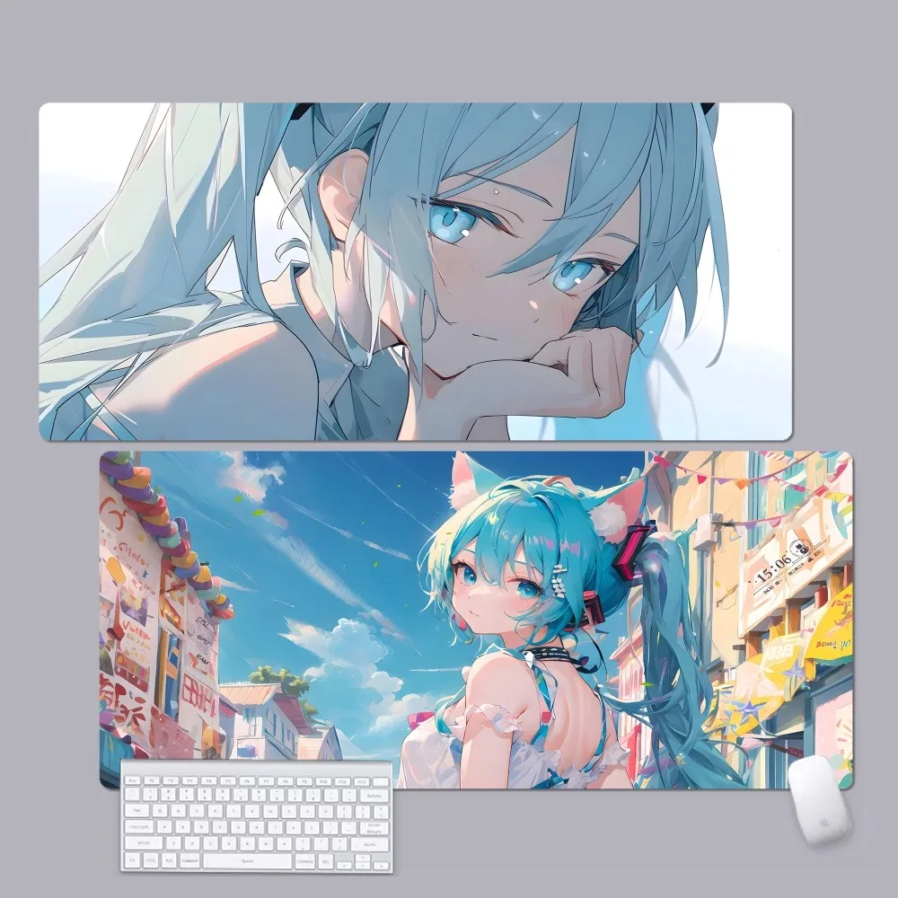 

H-Hatsune Anime M-Miku Mousepad New Gamer Speed Mice Retail Small Rubber Mousepad Size for big CSGO Game Desktop PC Laptop