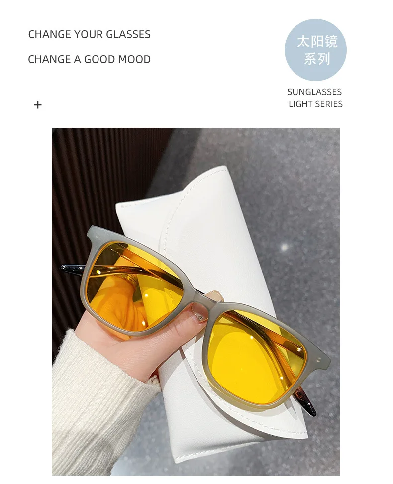 Neue Vintage Quadratische Sonnenbrille für Damen und Herren Luxusmarke Kleine Rechteckige Sonnenbrillen für Frauen Kleine Elliptische Brillen – Detail 2