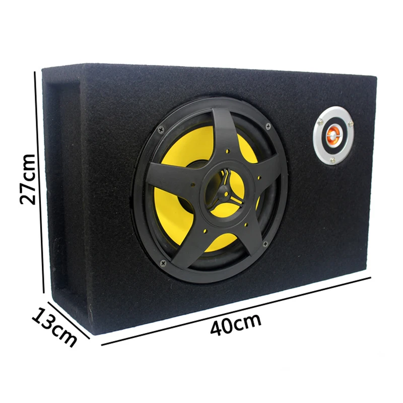 

8inch 300W Car Audio Subwoofer 12V Ultra-Thin Under Seat Active Power Amplifier Car Audio Amplifier Speakers 360° Surround Sound