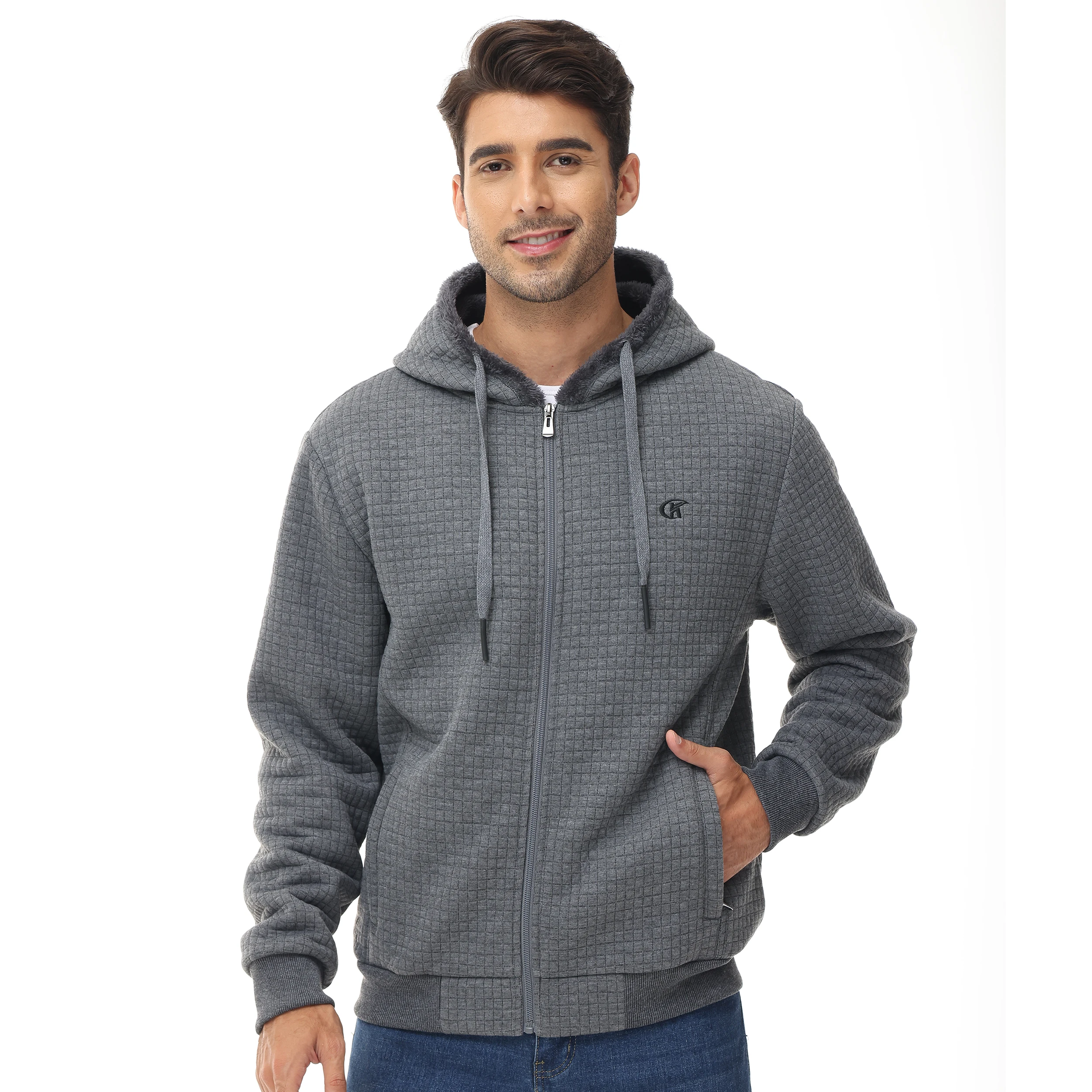 Chaquetas cálidas de invierno para hombre, camisas a cuadros con capucha, abrigo cortavientos grueso, ropa de calle de moda, 5XL