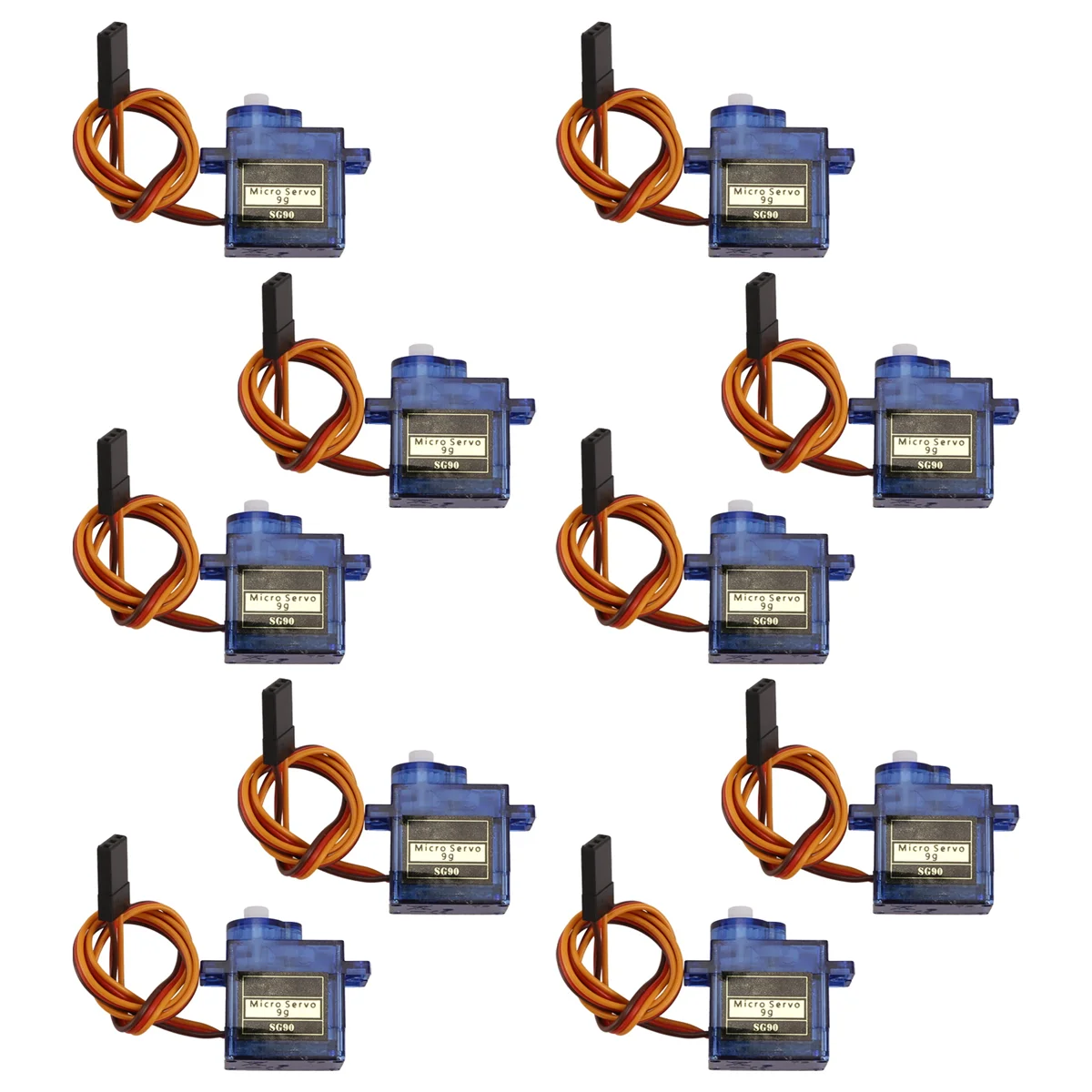 

ATS-10Pcs SG90 9G Micro-Servo for RC Airplanes Fixed Wing Airplane Model Telecontrol Airplane Toy Servo Motor 450
