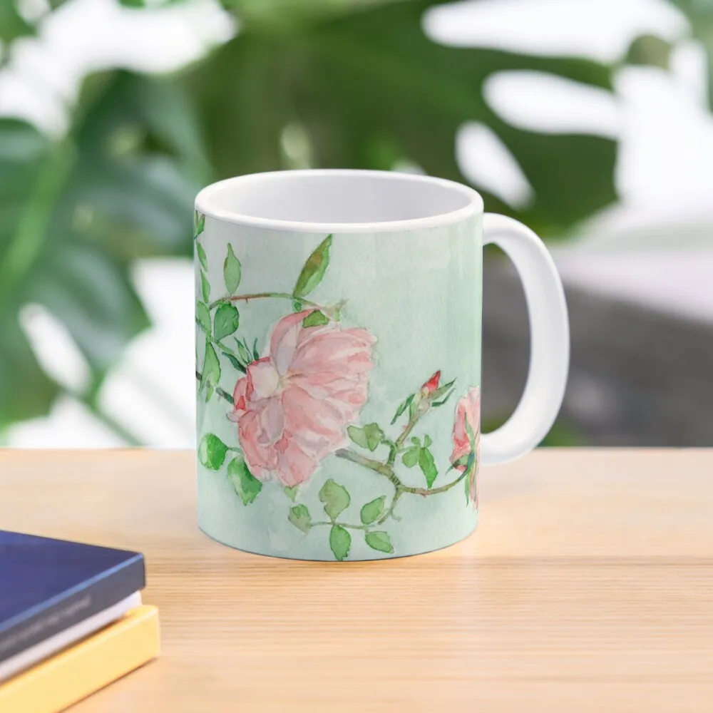 

Pastel Pink Roses Coffee Mug Custom Cup Custom Mugs