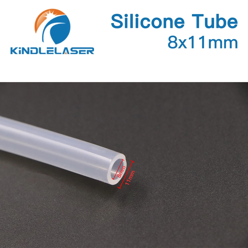 Tubo flessibile in Silicone 7x10mm 8x11mm tubo flessibile per sensore acqua e pompa acqua e refrigeratore d'acqua per macchina da taglio Laser CO2