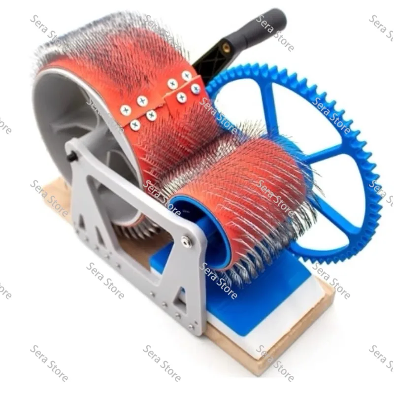 Wool felt color mixer Manual fast hair ball carding machine DIY spinning thread mixing tool Household hand comb machine