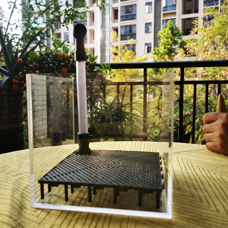 

transparent acrylic shrimp fish tank filter system aquarium square UGF box under gravel filter box, water grass breeding box
