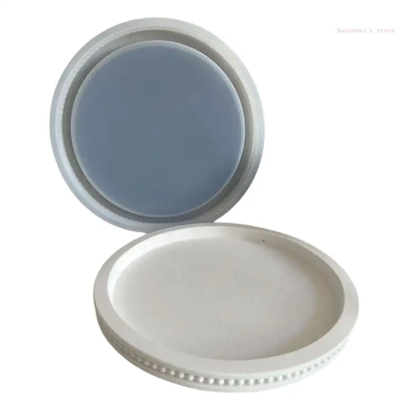 

Silicone Mould Tray Resin Molds Round Beads Decorations Tray Castings Moulds Storage Plate Molds Table Home Decorations