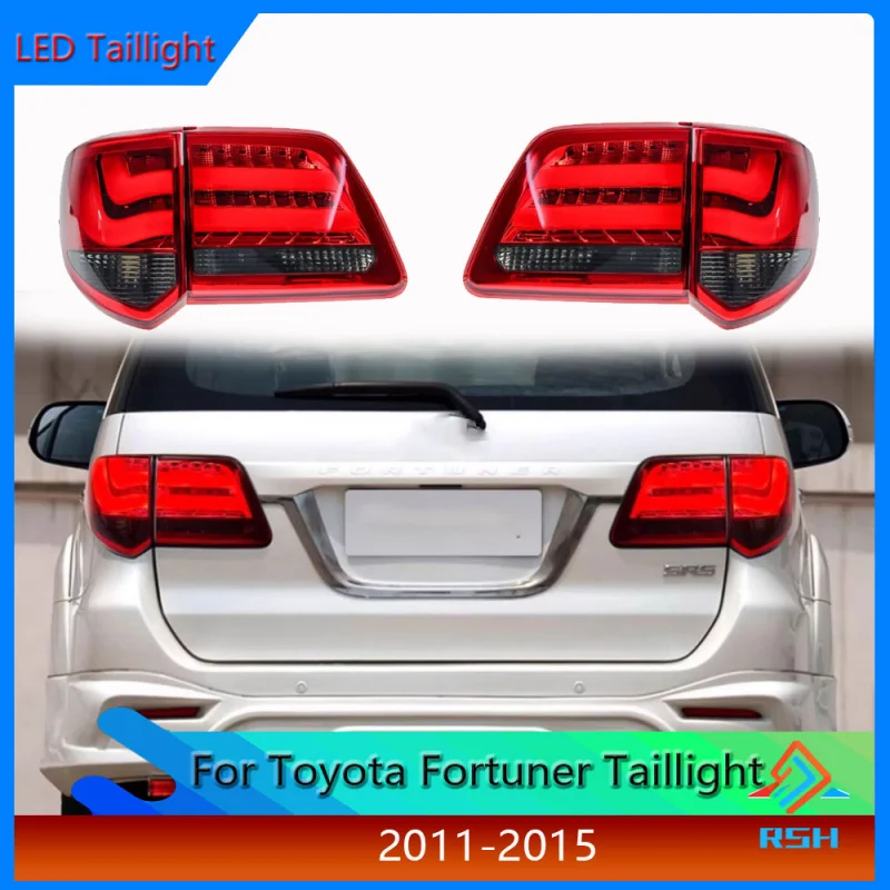 

For Toyota Runner Fortuner Taillight Assembly 2011-2015 Modification LED Driving Light Turn Signal Brake Reverse Light Rear Lamp