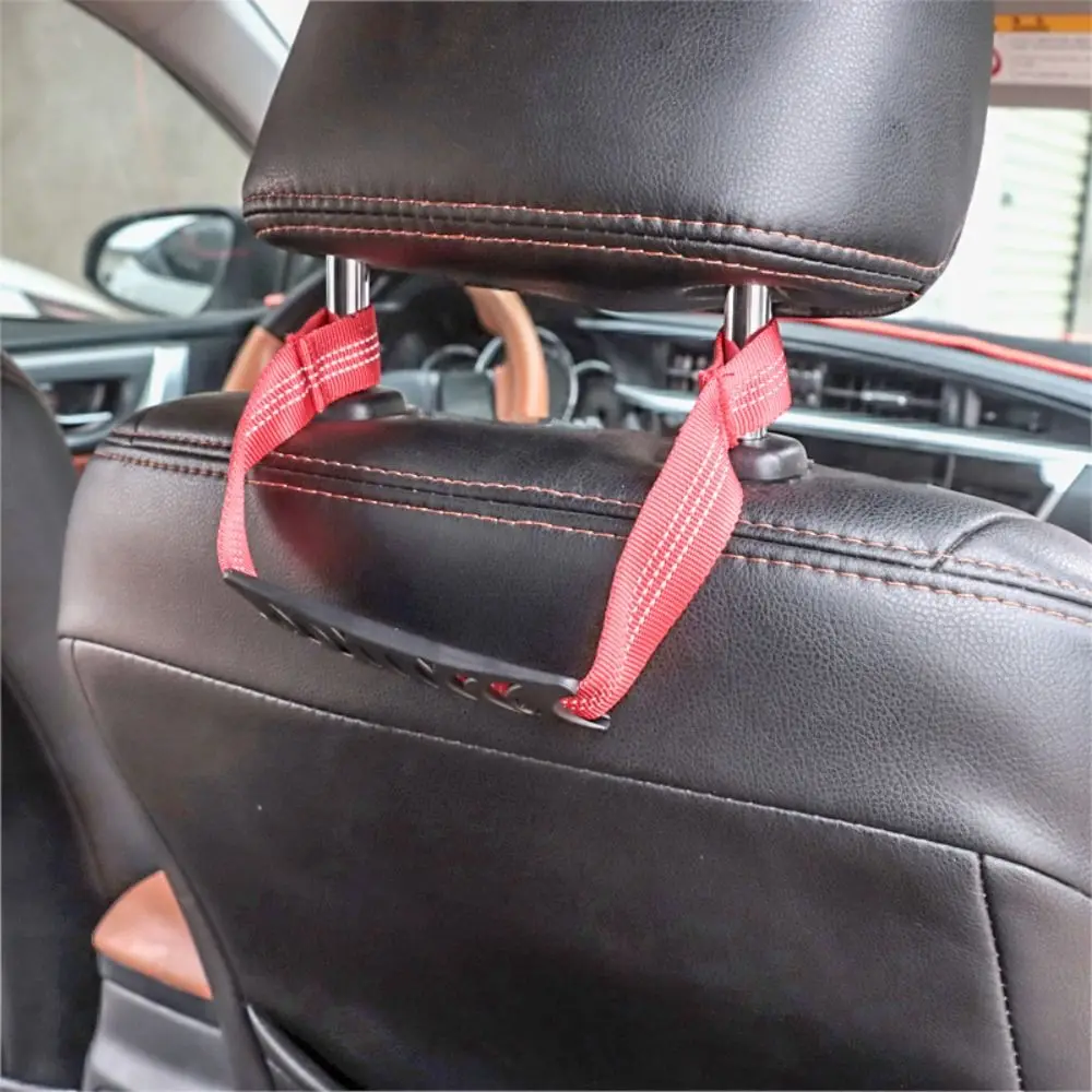 Durable Nylon Car Seat Back Safety Handles with Soft Grip Seat Armrests Car Rear Seat Braided Handle Vehicle Interior Protection