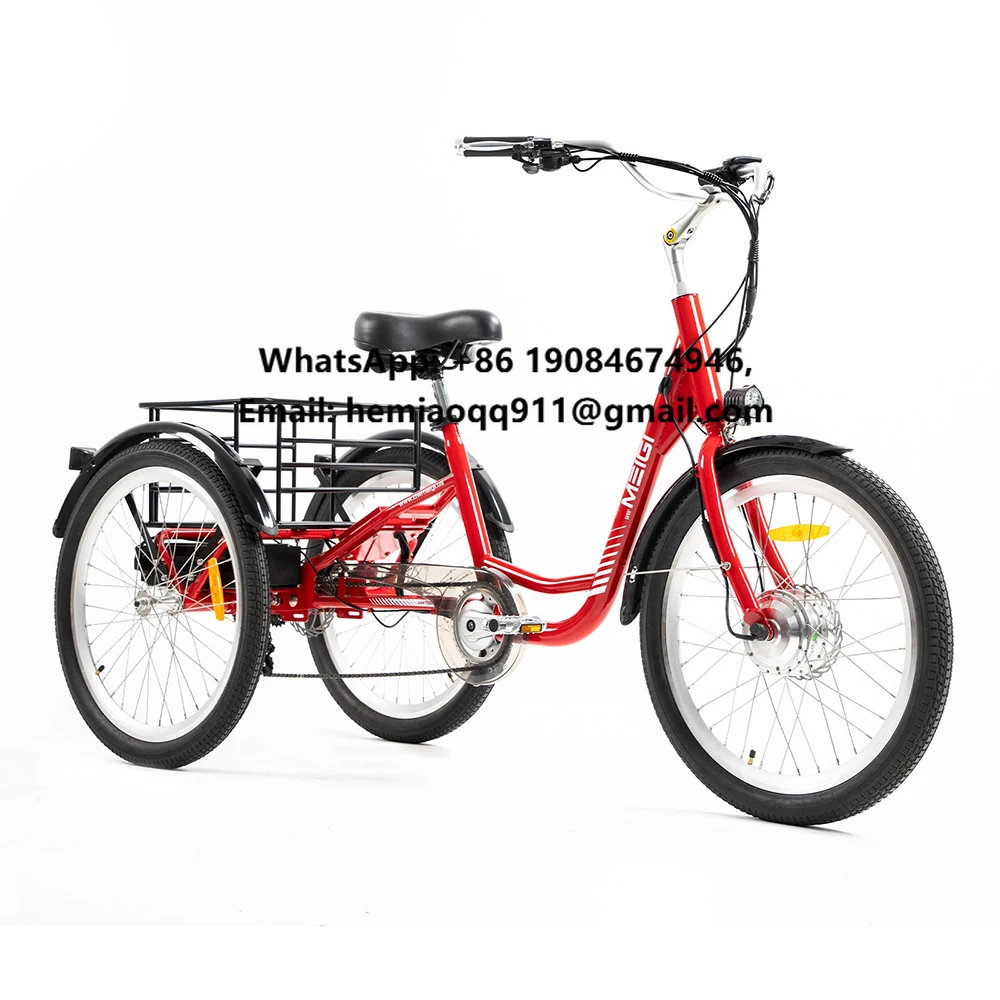 

24\" Electrical Tricycle for Adults 350 Watt Open Three Wheels 36V Voltage Directly From USA Warehouse