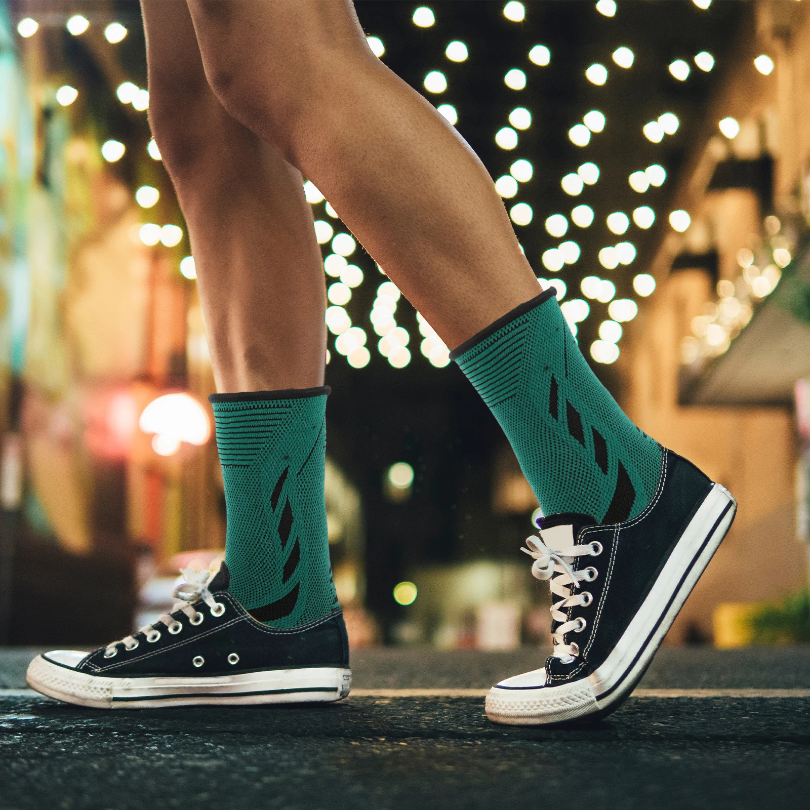 

Ankle Compression Sleeve for Swelling Stockings Plantar Fasciiti Sock Green Nylon Socks Fitness