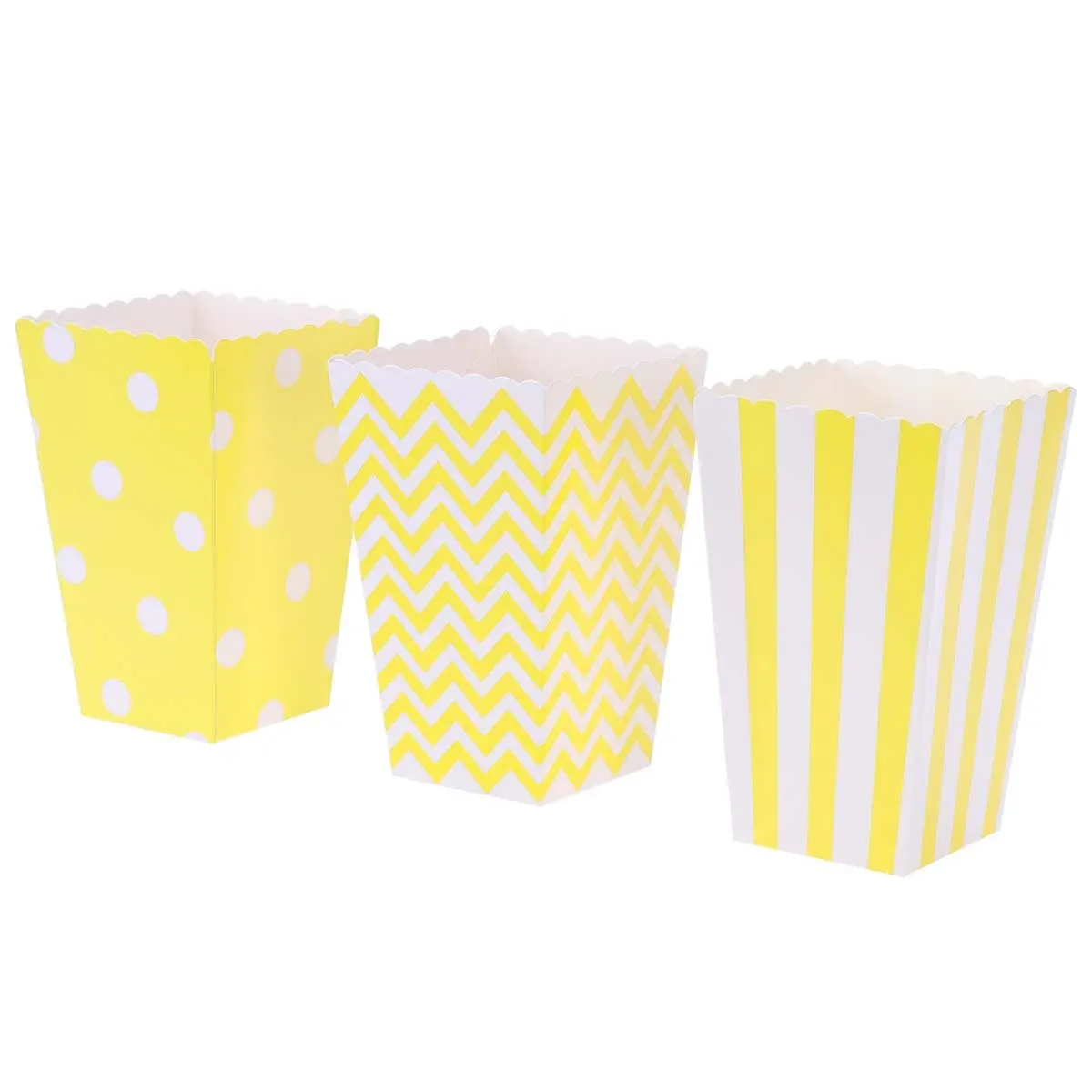30Pcs Chicken Carton Popcorn Box Snack Container Dessert Buffet Table Candy Bag Foldable Food Paper Box for Graduation Holiday
