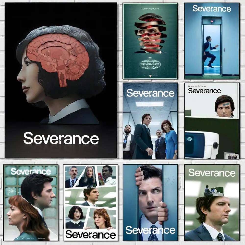 S-Severance Movie Poster HD Art Sticky Wall Waterproof Home Bedroom Bar Aesthetic Decoration Perfect Room Decor