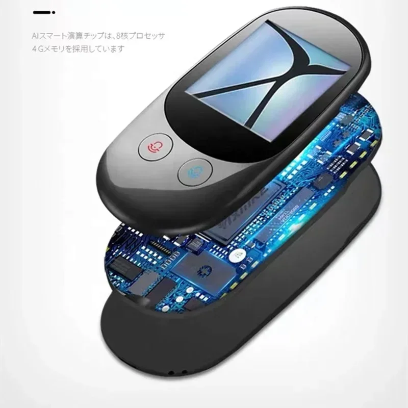 

W12 Language Translator Device Accurate Offline Online Translation 2023 3.7" Touch Screen Newest Real-time Voice Translat