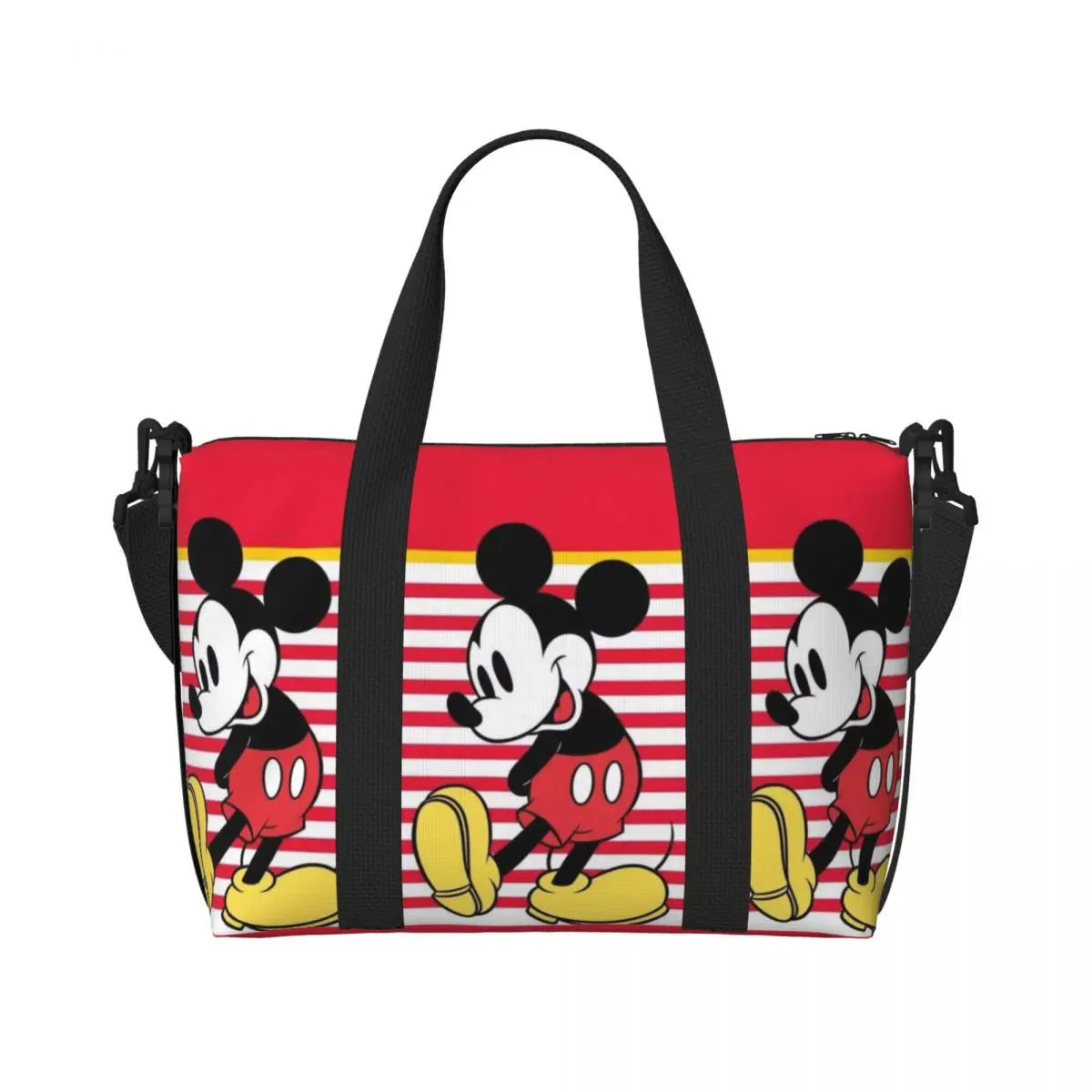 

Сумки-шопперы с индивидуальным дизайном M-Mickey M-Mouse Collage для покупок, женские, большой вместимости, с аниме-принтом, для пляжа, спортзала, путешествий