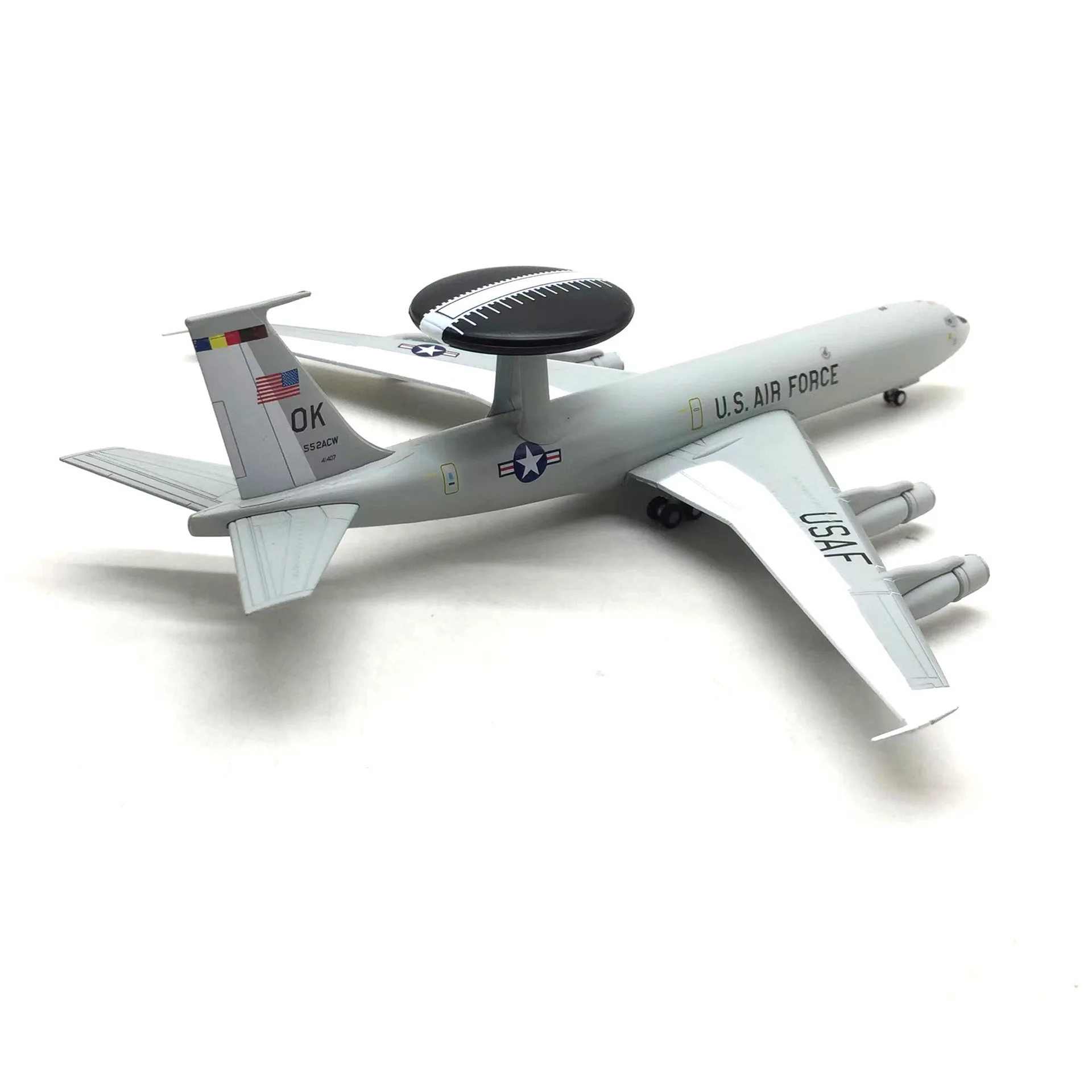 Simulation 1/200e-3 Sentry Awacs E-3 Early Warning Aircraft Alloy Aircraft Model Children's Toy Plane Collectibles Decoration